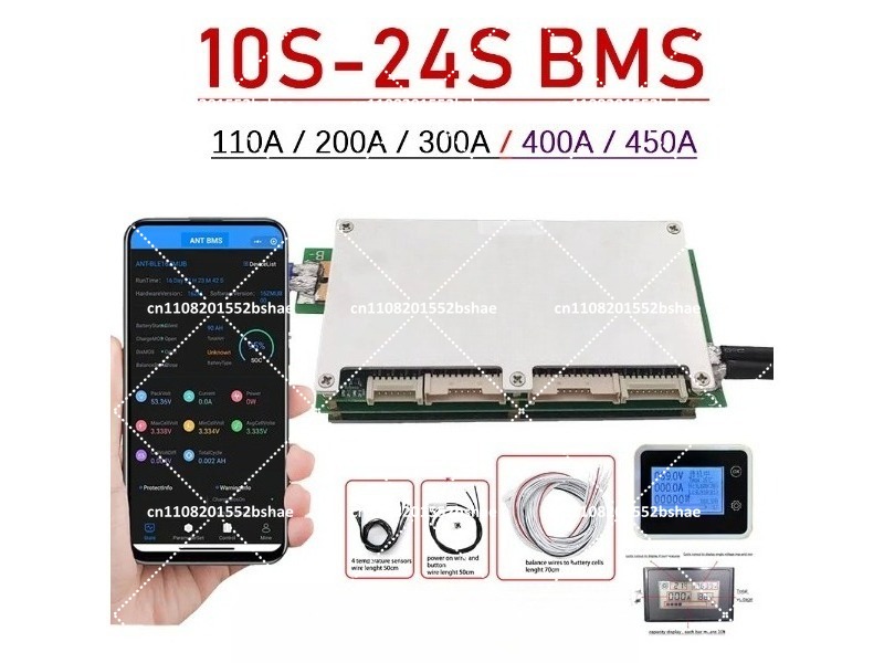 Smart Bms 24S 200A Bluetooth Lifepo4 - スマートBluetooth BMS 10S-24S 200A 300A 400A