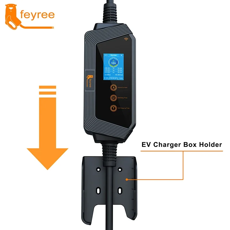 feyree 11KW 16A 3相 タイプ2 ポータブルE - Type 2 Portable Ev Charger 11Kw Cee のレビューと価格